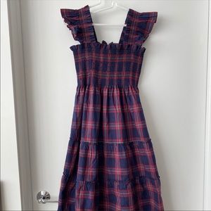 Hill House Ellie Nap Dress new navy tartan S